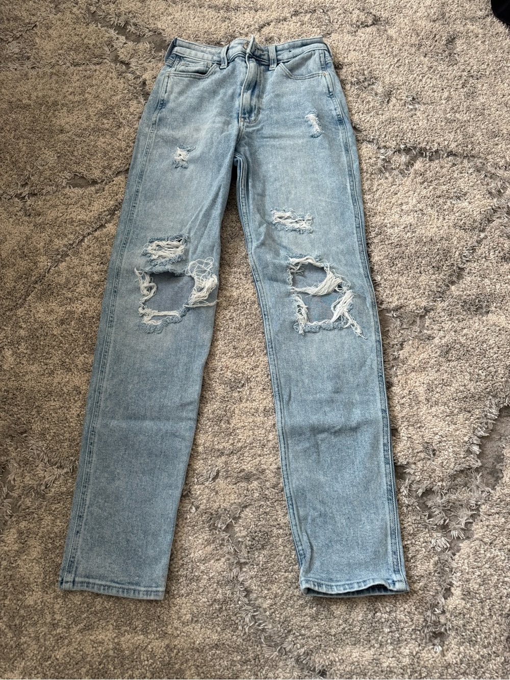 Light Blue Distressed Women’s Jeans